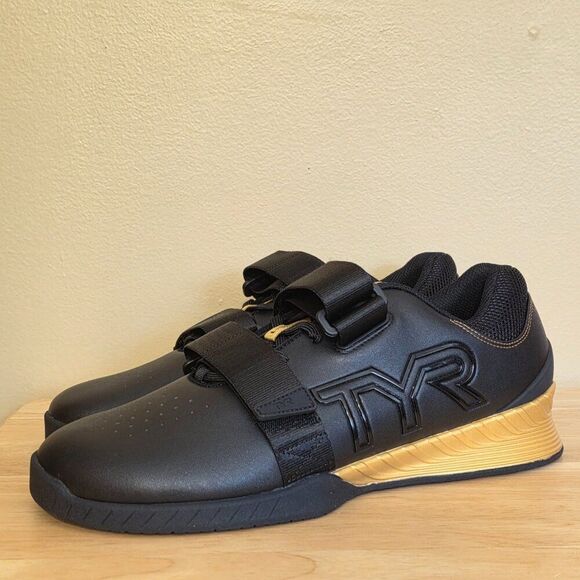 TYR L-1 Lifter Limited Edition Squat University Lifting Shoes Black Gold 11.5 - Picture 3 of 7